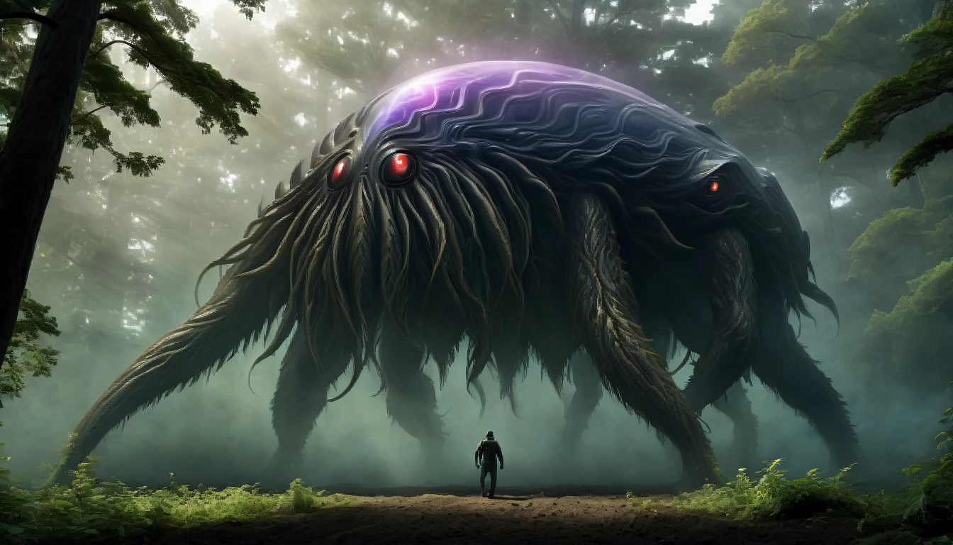 High resolution, Giant unidentified creature