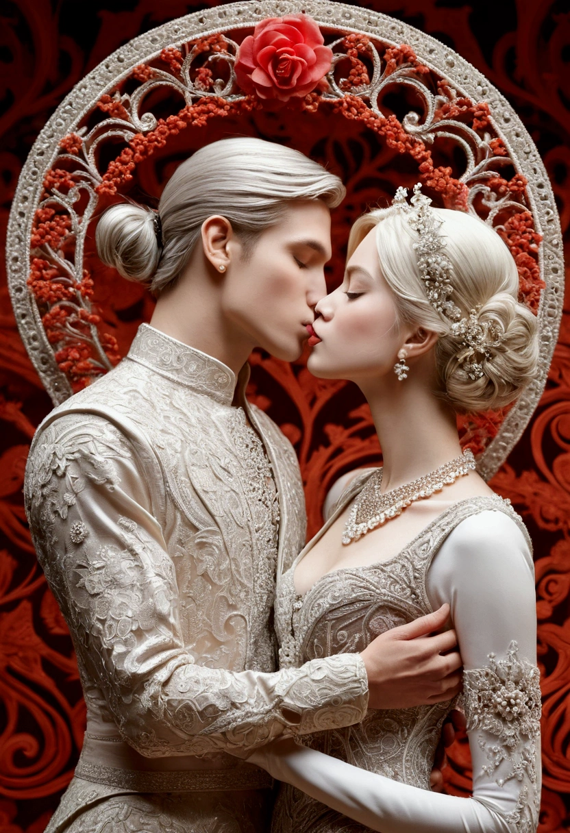 Hot kissing couple