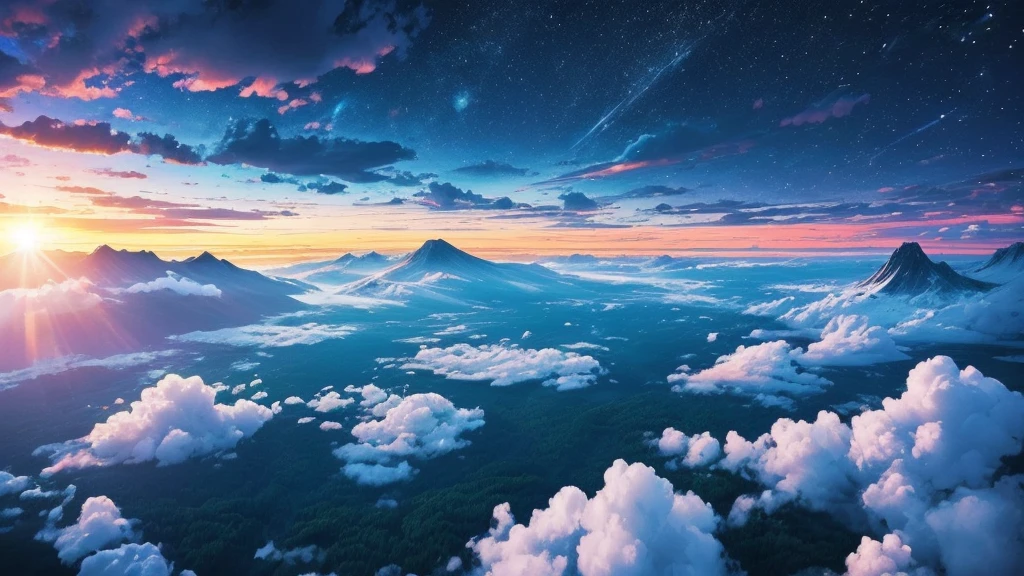 爽やかさのあるLandscape images Bright atmosphere Vast sky image Landscape images You can see the forest nature