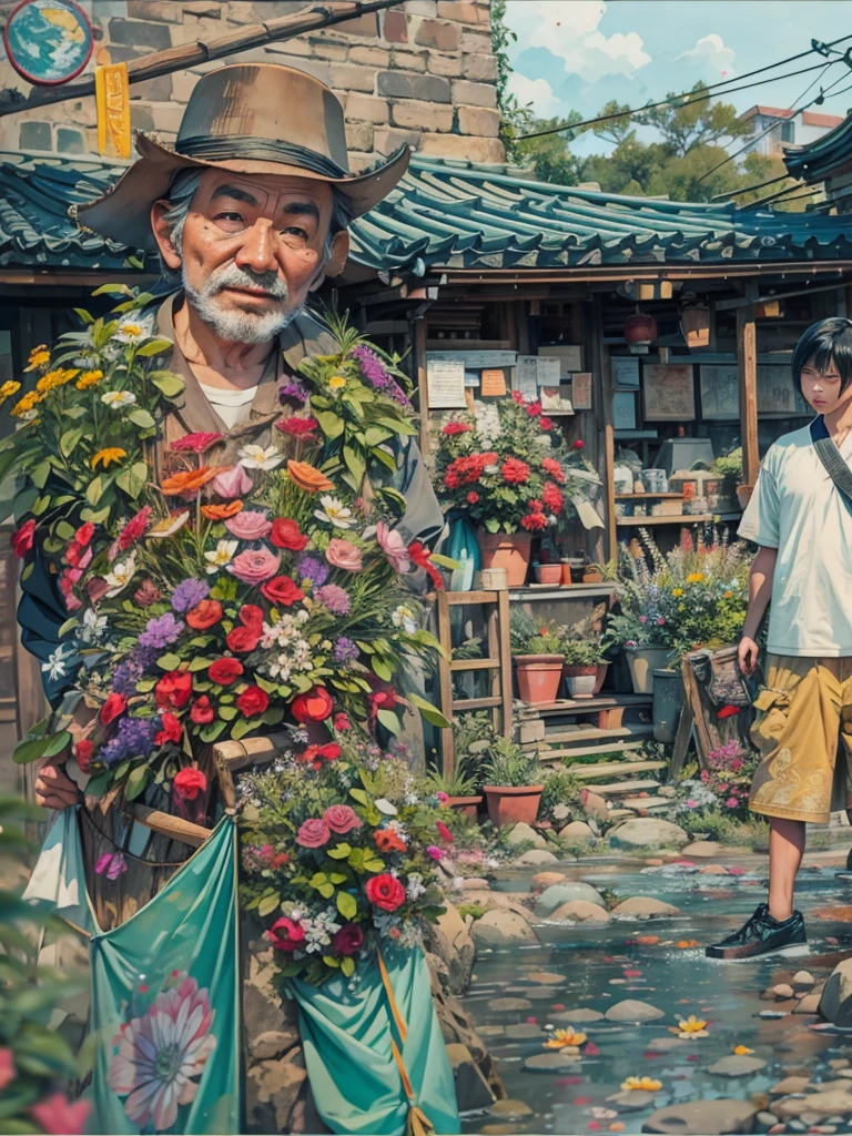 (Numerical Art,Inks and washes:1.2),Nobody, Mountain々, wood, Rivers,Flowers,Lotus flower, (Oriental elements, Chinese colors, Senior Color Matching), (3D sculpture,Rendering with Octane,Volumetric Light,Natural soft light,), (Very delicate:1.2, Losing focus:1.2, Very colorful, Cinema Lighting, Chiaroscuro,Ray Tracing), masterpiece, Super rich,Very detailed,8k, Zurrison_style_wonderful_wall
