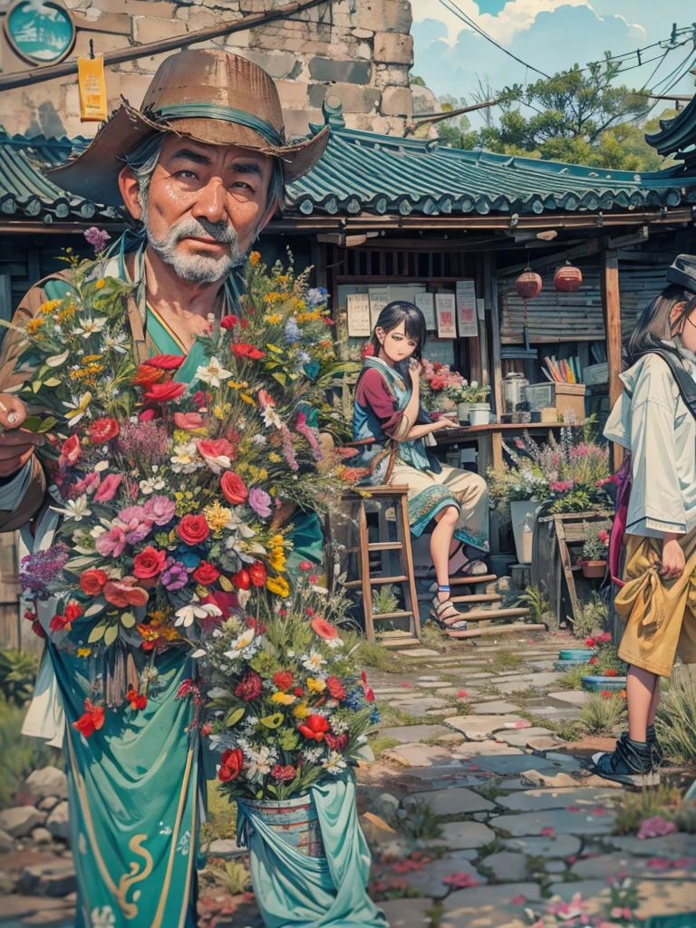 (Numerical Art,Inks and washes:1.2)，Nobody, Mountain々, wood, Rivers，Flowers，Lotus flower， (Oriental elements, Chinese colors, Senior Color Matching),  (3D sculpture，Rendering with Octane，Volumetric Light，Natural soft light，), (Very delicate:1.2, Losing focus:1.2, Very colorful, Cinema Lighting, Chiaroscuro,Ray Tracing), masterpiece, Super rich,Very detailed,8k, Zurrison_style_wonderful_wall