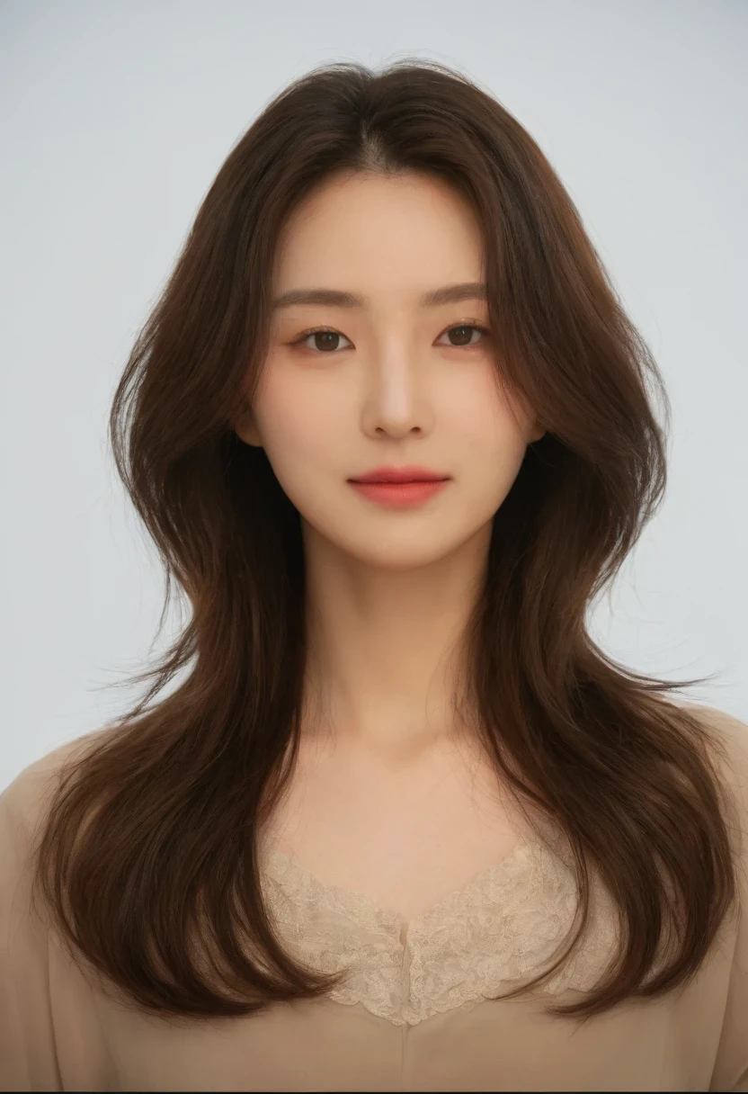 Best Quality, 8k, Masterpiece, (Portrait: 1.3), (photo realistic:1.4), (hyper realistic:1.4), Sharp Focus, looking at viewer, (smoother lighting:1.1), (increase cinematic lighting quality:0.9), realistic lighting, backlighting, light on face, ray trace, (brightening light:1.2), (Increase quality:1.4), sharp detail, (best quality real texture skin:1.4), finely detailed eyes, black_eyes, finely detailed face, 25 year old Korean woman
