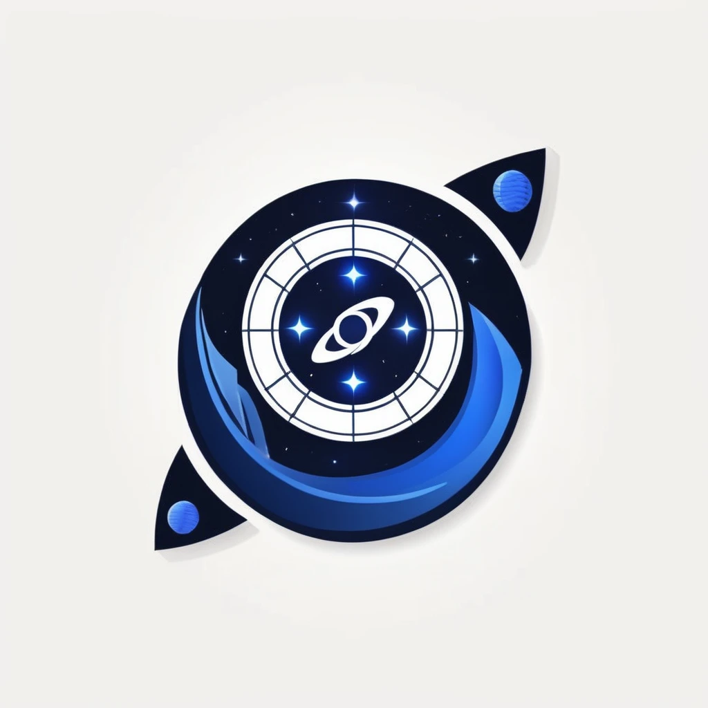 logo, A logo for a TIFA(Site MODELO 3D): tecnology, Innovation, fancy, Company that sells board games, space themed colors (rich black, lapis lazuli, purity blue ) )