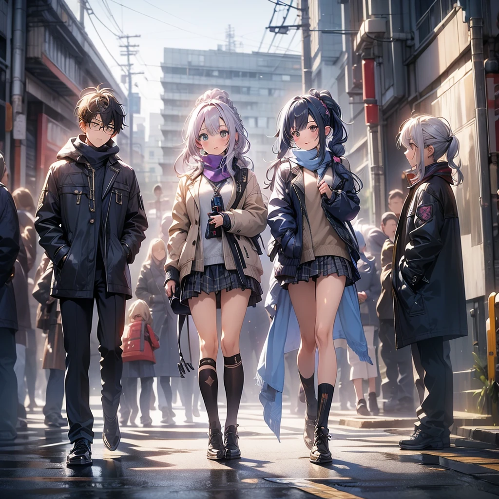 1girl,(masterpiece, Highest quality), (Detailed Hair), Very detailed, Anime Style, whole body, alone, Cyberpunk psychic girl, Big cute head scarf, whole body covered in rags, Wanderer&#39;s Outfit, Gray Hair、Red eyes, Floating in the air, Small stature, Supernatural Aura, Prism Hypnosis Aura. Beautiful and terrifying, Digital Painting, 8K high resolution, Trend Art Station, White Background, whole body, ((Psychic energy ball in hand))
