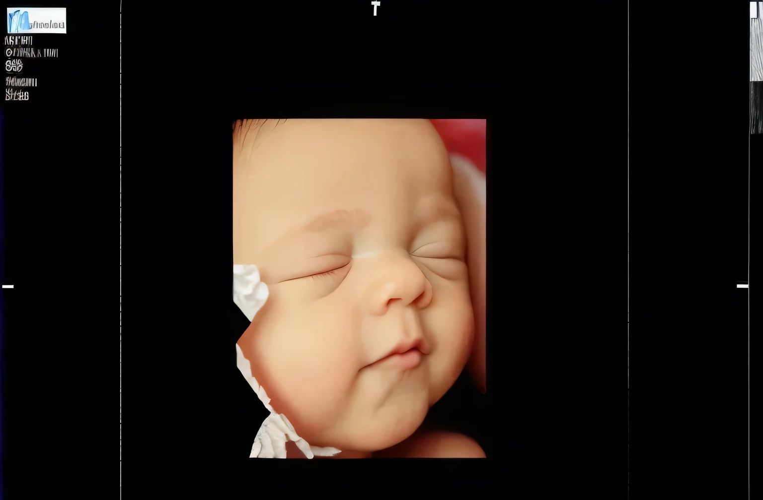 match picture, same angle, portrait, real baby, realistic baby face, sleeping baby smiling baby boy, baby lips, baby nose, fix nose, small nose, fix lips, small lips, fix eyelids, fetus, inside womb, rosy face, hd, realistic, cute, 8k, uhd, high quality, sharp focus, the composition beautiful rich and bright