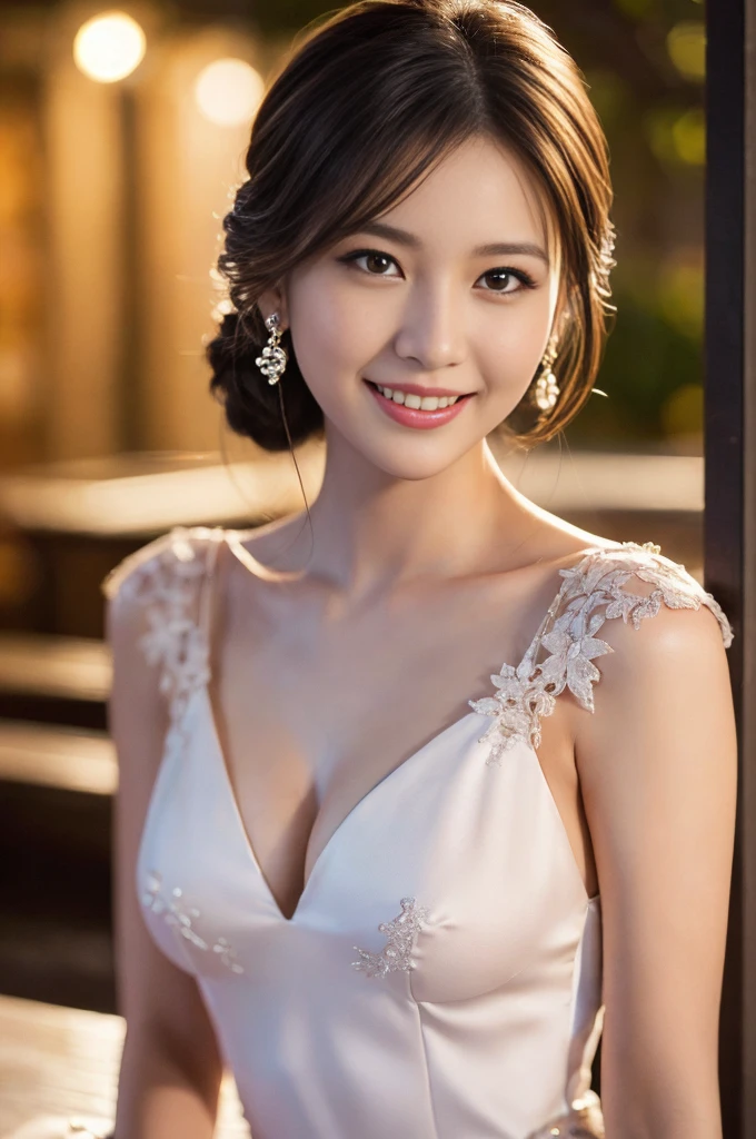 ((On the table:1.4, best quality)), (Realistic pictures:1.4),
((1 girl)),
(超high resolution:1.2), Very delicate and beautiful, wonderful,
Highly detailed CG Unity 8k wallpaper, Very detailed, high resolution, Soft Light,
Beautiful and delicate girl, Rich details on the eyes and face, Beautifully detailed nose, Beautiful and delicate eyes,
(Dress up:1.4),
light, Perfect anatomical structure, slim body, Slimming breasts,
(夜晚light璀璨的冰雪城堡前:1.3), (outdoor:1.3),
Cowboy shooting, Looking at the audience, Smile