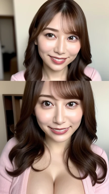 (Cowboy Shot、Highest quality、8k、Award-winning works、Ultra-high resolution)、One beautiful woman、(Perfect nude:1.1)、(blonde:1.1)、Bright color contacts、Perfect Makeup、Bright and shiny lipstick、(Very heavy makeup:1.2)、(Deep pink around the eyes:1.1)、Beautiful bright eyeshadow、Heavy makeup around the eyes、(Big Breasts:1.2)、very long wavy hair、(Romantic affection:1.1)、私を見た時のThe best smile、(Many of them emphasize the body line...:1.1)、(Strongly blurred vibrant Harajuku city background:1.1)、(Strongly blurred background:1.1)、Accurate anatomy、Ultra HD Hair、(Ultra-high resolutionの完璧な美しい歯:1.1)、Ultra-high definition beauty face、Ultra HD Hair、Ultra HD Shining Eyes、輝くUltra-high resolutionの美肌、Ultra-high resolutionの艶やかな唇, Very detailed, close your eyes, Nose and mouth,Face Focus, Extreme close up of face、 Symmetrical face,Realistic nostrils、The best smile