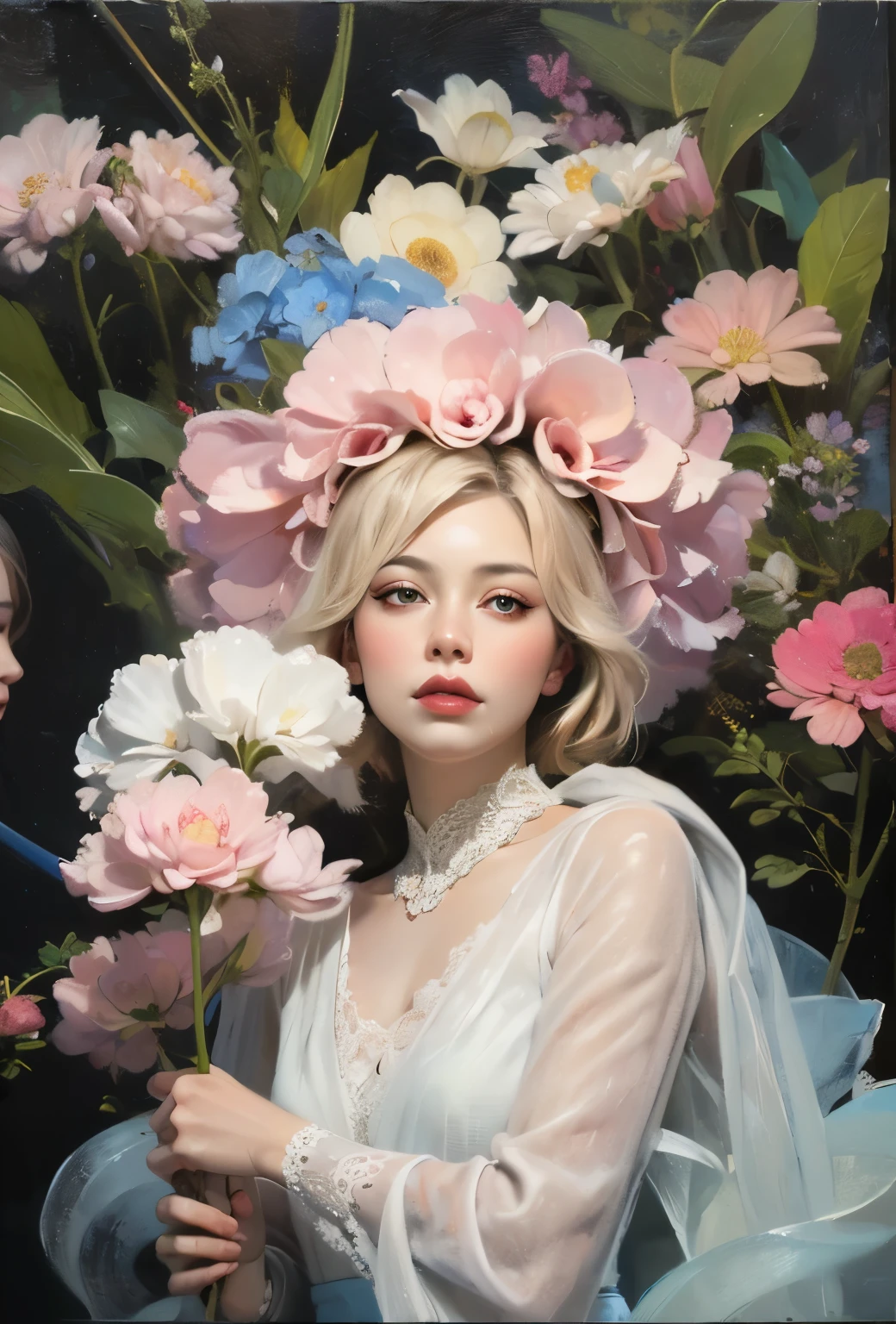 (oil painting:1.5), (NSFW:1.2), Woman spinning happily in the rainy paint, 1 woman,floral pattern, lycianus ,Light pink and light blue styles..., Dreamy and romantic composition..., Flowers are dripping down her face., In a collage-based style, Made from insects, William Wegman, colorism, white background, Pencil Art Illustration, National Geographic Photo, Luxurious, Whimsical, Refined, , abundant, Wow, amazing beauty, professional, high contrast, detailed, Draw a dreamy picture, 배경과 합쳐진 것처럼 보이는 요소가 포함된 Whimsical 장면, (Nurse wearing World War II clothes ),, Eduardo Cobra Quilting , Multidimensional geometric wall, portrait, ~until, Chibi, (oil painting:1.5), (NSFW:1.2), Woman spinning happily in the rainy paint, 1 woman,floral pattern, lycianus ,Light pink and light blue styles..., Dreamy and romantic composition..., Flowers are dripping down her face., In a collage-based style, Made from insects, William Wegman, colorism, white background, Pencil Art Illustration, National Geographic Photo, Luxurious, Whimsical, Refined, , abundant, Wow, amazing beauty, professional, high contrast, detailed, Draw a dreamy picture, 배경과 합쳐진 것처럼 보이는 요소가 포함된 Whimsical 장면
Yang08k, beautiful, coloring,
Main works, better quality, better quality, official art, beautiful and aesthetic, The best poses,perfect fingers, impressed