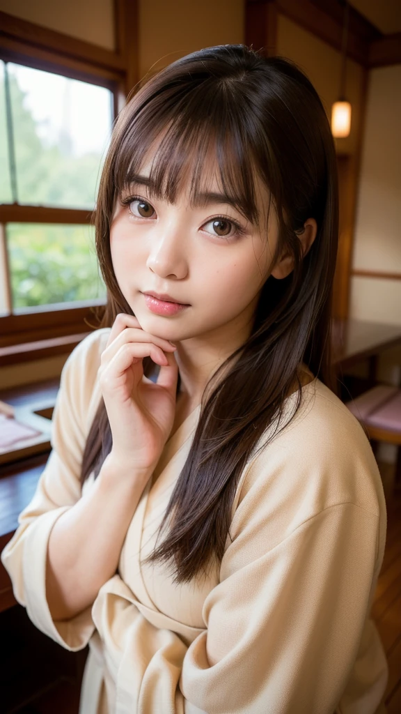 woman　Japanese　Narrow eyes　White skin