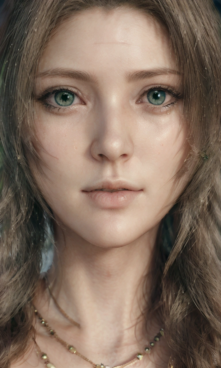 A woman with long hair and green eyes posing for a photograph, 8K Portrait Rendering, ultrarealistic uhd faces, accurate Ultra-realistic facess, Face of Final Fantasy, Photorealistic anime girl rendering, 8k highly detailed face, Ultra-realistic CG, UHD Realistic Face, Soft Portrait Shot 8k, Accurate detailed face, Ultra-realistic facess, Ultra-realistic faces