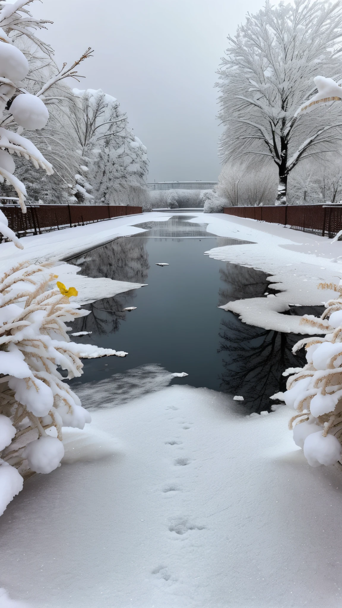 Red Rose in the snow, covered with snow, with frozen flowers around her, pale, like the first snow of winter, winter in the snow, Gentle snow, Still life with snow, Yellow Rose, It's cold, but beautiful, Естественное таяние снега весной и wintertime., Snow Snow, during snowfall, Beautiful composition, In the snow, wintertime, cold, snowy, In the snow, (warm hue, warm tone), high details, natural reflections. many details.