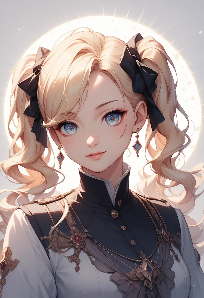 1人のgirl, ((Movie Light)) colorful, Very detailedな. Incredible light, intricate detail, top quality (8k uniform CG wallpaper, Very detailed, masterpiece, Best quality Great detail Best shadows) (Background details: 1.4) (Beautifully detailed face Beautifully detailed eyes) High Contrast (Great lighting and very delicate beauty) (girl: 1.5) Beautiful details that shine,,Twin tails、Straight bangs