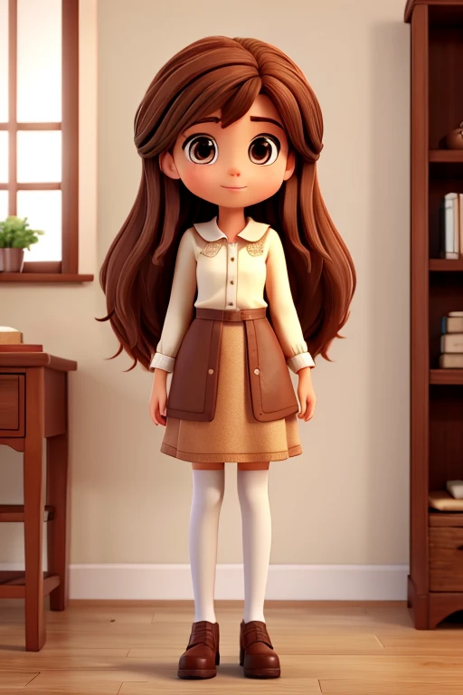 woman　Brown Hair　straight　cute　tall