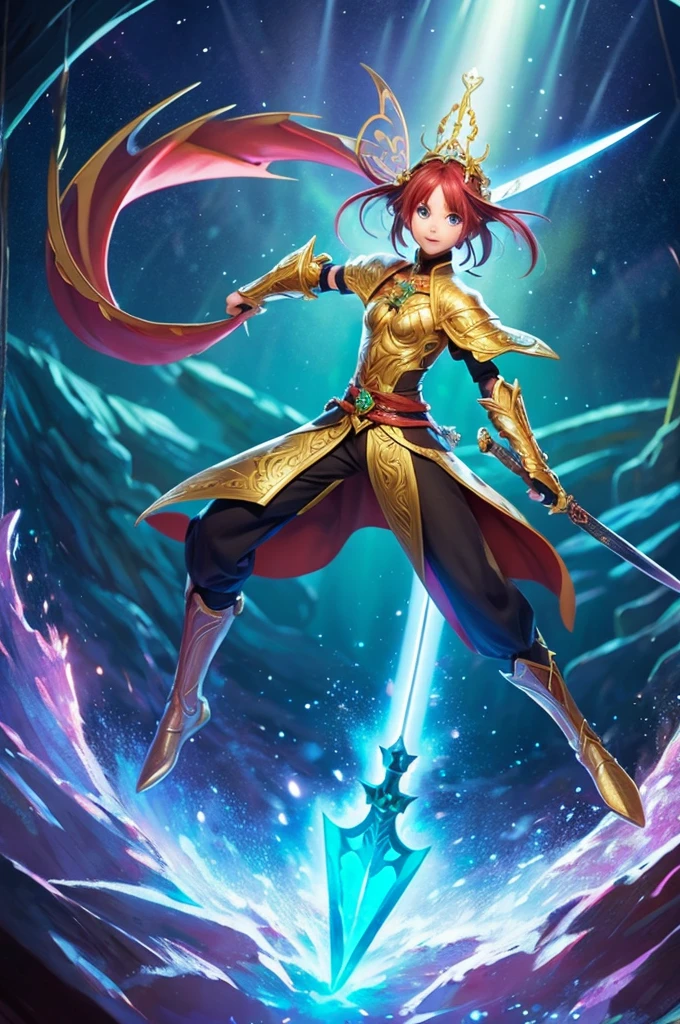 fairy-tale hero with a sword,who ended up in the dragon dimension