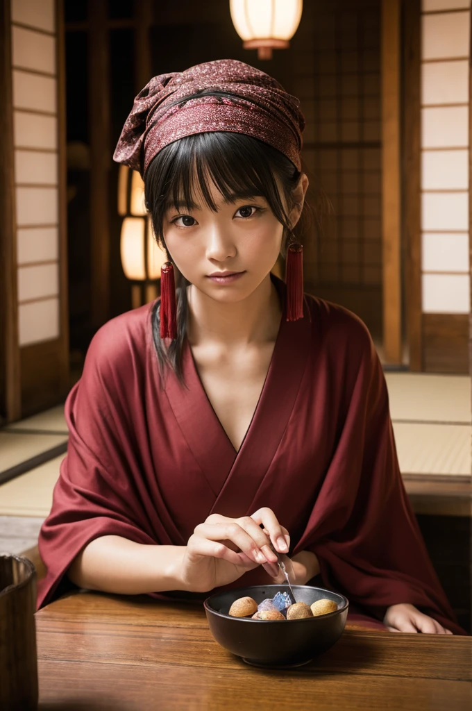 Highest quality, Realistic photo, Fortune teller, Japanese women