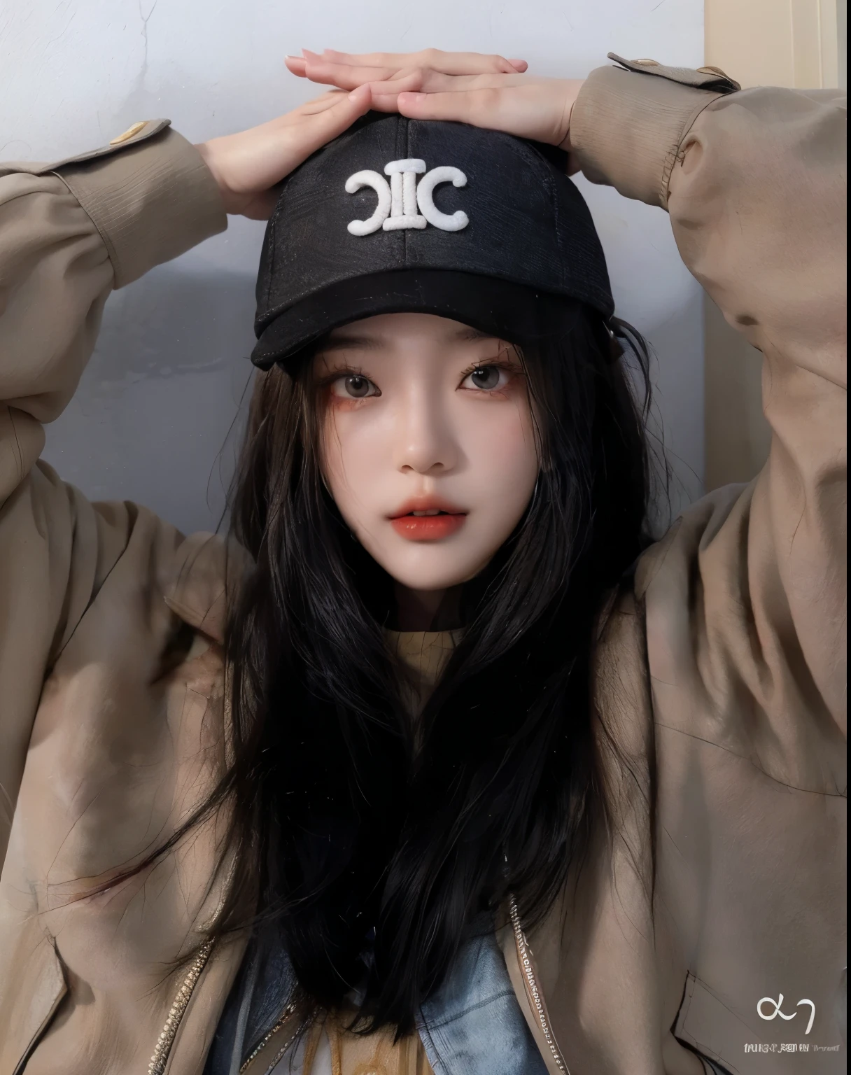 Arafed, asian woman, What to wear, hat, and..., jacket, and, hand on head., Jenny Rosa Negra, Jinyoung Shin, Best Face, 야구 hat를 쓰고, Heonhwa Choi, glass, hatand 함께, 야구 hat를 쓰고, Korean woman, Doyoung Kim, Josh de Blackpink, Taejin Kim, Profile picture, Chen Xintong, she wears street clothes