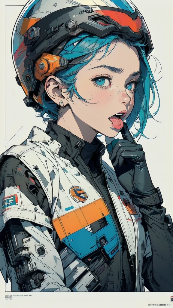 (((masterpiece, highest quality))),(((solo:1.2))),(((1girl:1.2))),32k wallpaper, very detailed, poster, vintage science fiction,(((((geometric cinematic movie poster))))), ((bauhaus)),(shape),(((abstract))),(mid century modern),(((((portfolio))))),(((((Close-up))))),(((((bust up))))),((((more various angle)))),((((highlight)))),((((heterochromia)))),(((complete. detailed face))),((((Extremely talented)))),(((((most complecated futristic machine))))),(Colorful color scheme),(((detailed unlimited complete equipment : helmet like a rail gun))),(((((Absolutely simple background))))),(((Texture for people : grunge))),(((((Open your mouth wide)))))