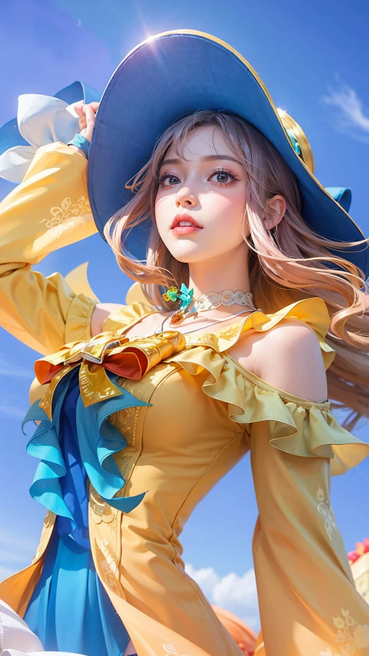 a close up of a 4 girls ,pink hair , big booobs , shadowbringers cinematic, 4 k detail fantasy, a beautiful fantasy empress, game cg, xianxia fantasy, xianxia hero, 2. 5 d cgi anime fantasy artwork, cinematic goddess close shot, ruan jia and artgerm, wow 4 k detail fantasy, hyper-detailed fantasy character, high definition, hyper- detailed,perfect, fantastic, detailed facial and body skin texture, detailed vagina (pussy),Honor of king,HOK.
