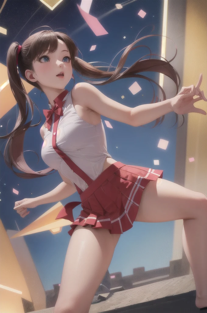Lewd, naked, wide open thigh, mini skirt,but buble, stocking,masterpiece, young girl, twintail, ultra hd, yor forger, thick thigh,nude