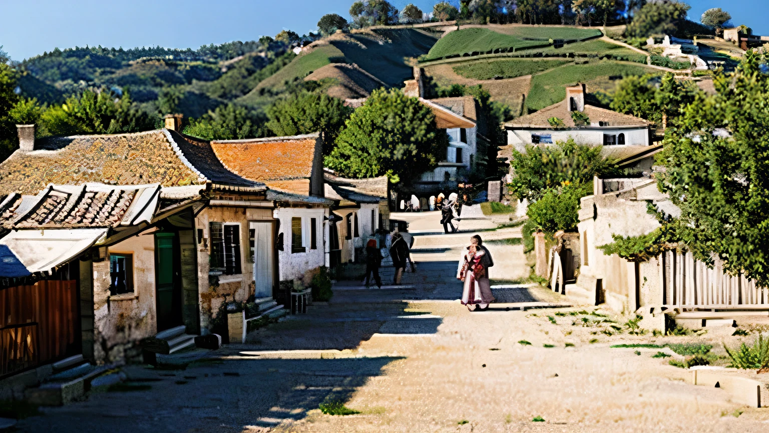 a village full of people