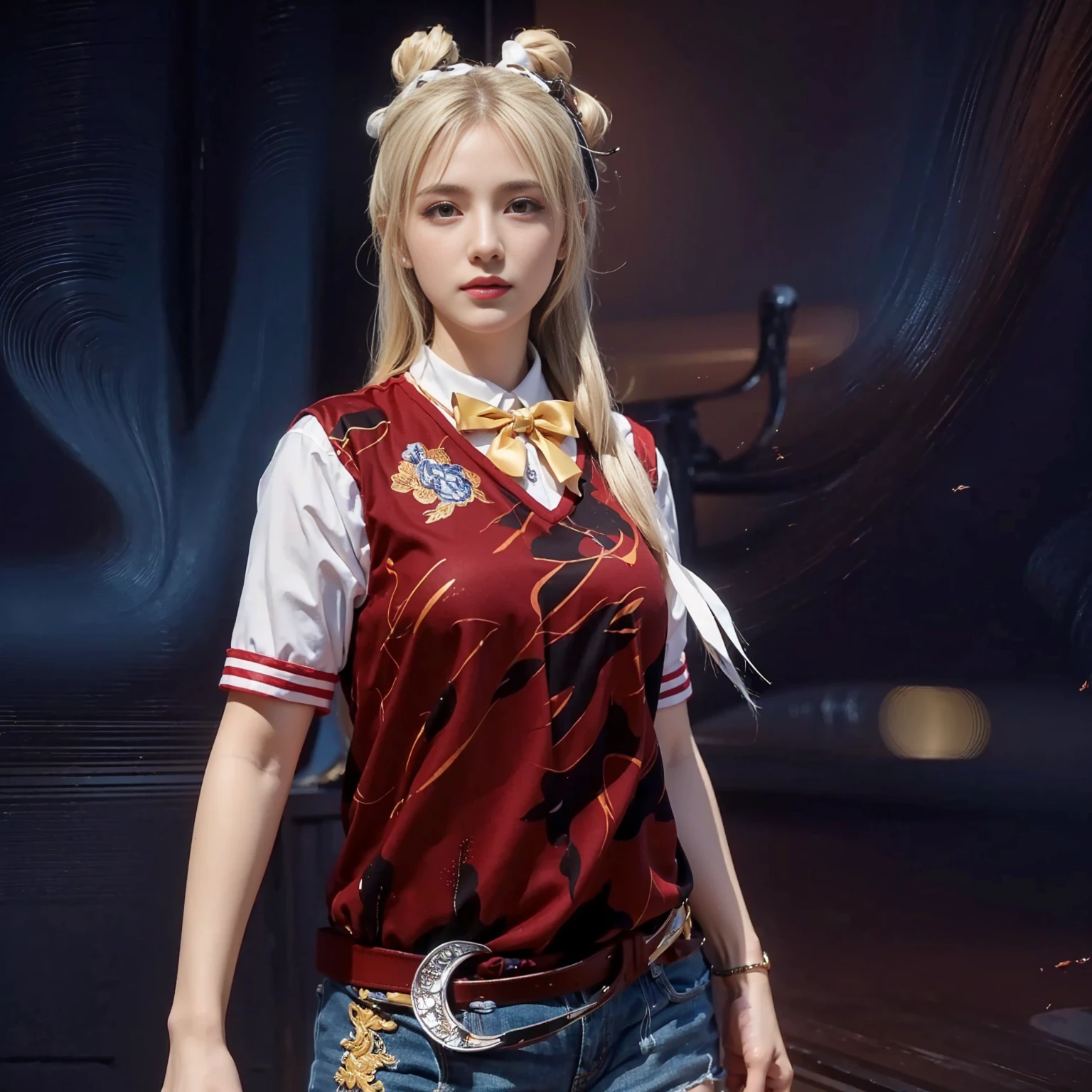 ((BEST quality, 8k, Masterpiece:1.3)), up per body,, Sharp focus:1.2, Beautiful Woman with perfect figure, higly detailed facial and skin tekstur