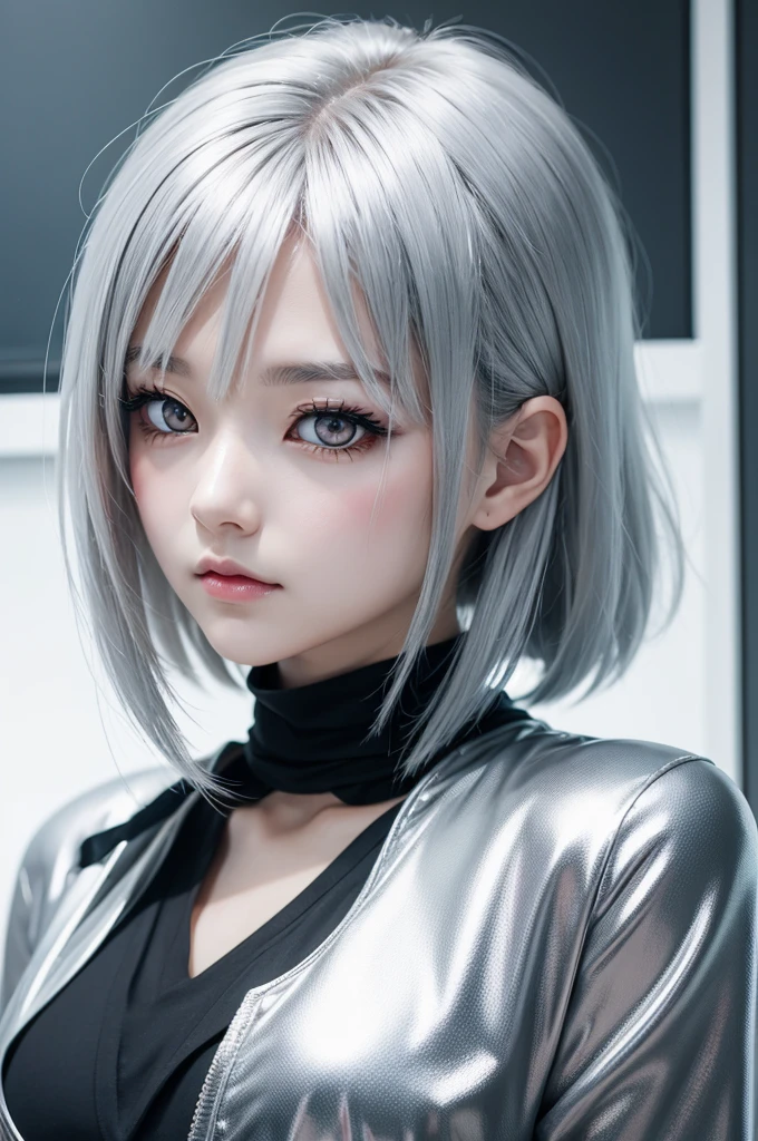 create anime-style shiny silver eyes