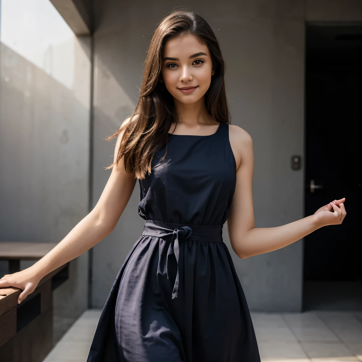 Young beatiful happy woman with beatiful dress looking at front to get picture of her , fashion, woman, model with null background