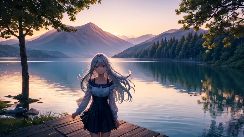 Stella stood at the edge of the dock, the cool breeze ruffling her hair as she gazed out over the shimmering lake. She had always loved this place, with its peaceful waters and the distant call of loons. Tonight, however, felt different.