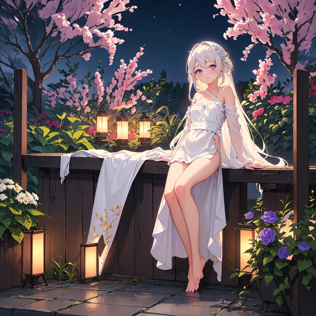 anime girl with long white hair and blue eyes posing naked, small curvy , white haired deity, white haired, ahegao, top rated on pixiv, seductive anime girl, holding a pudica pose, [ 4 k digital art ]!!, azur lane style, at pixiv, by Shitao, beautiful anime girl squatting