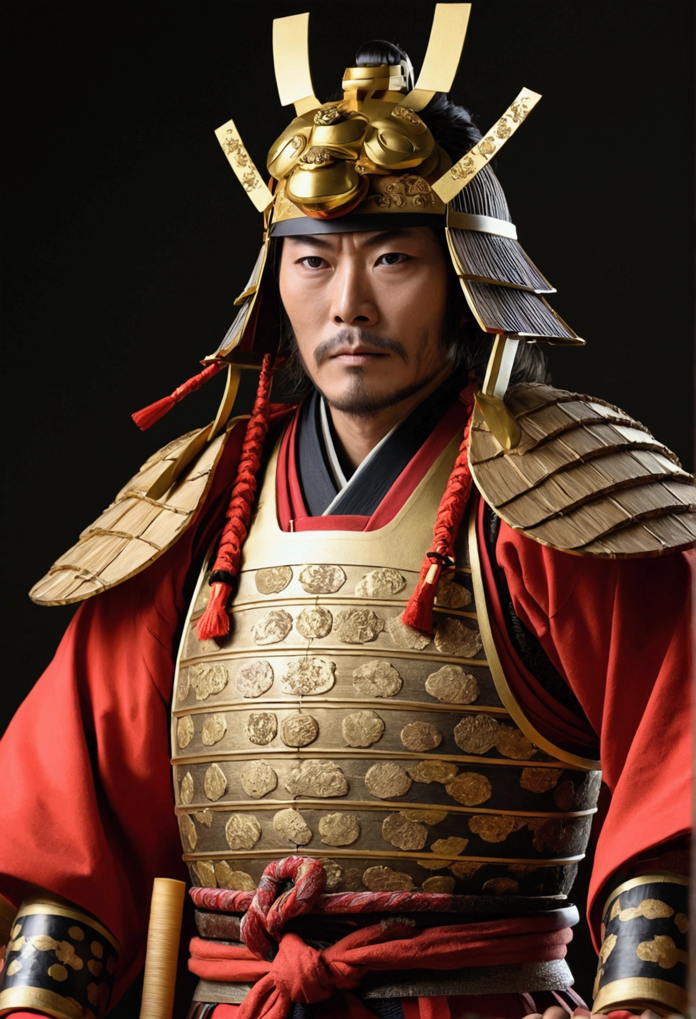 Takeda Shingen style、young、good looking