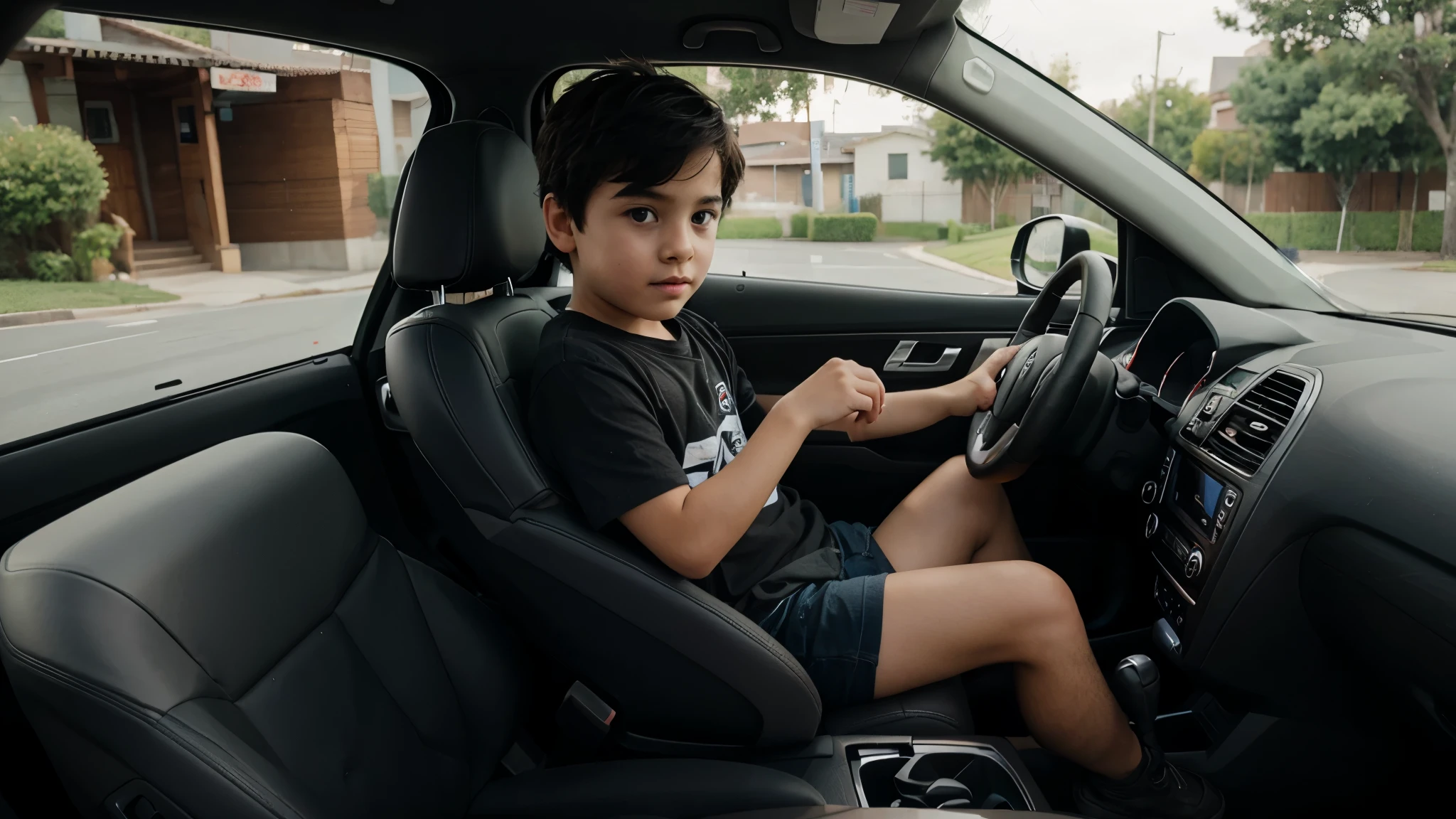  driving a car