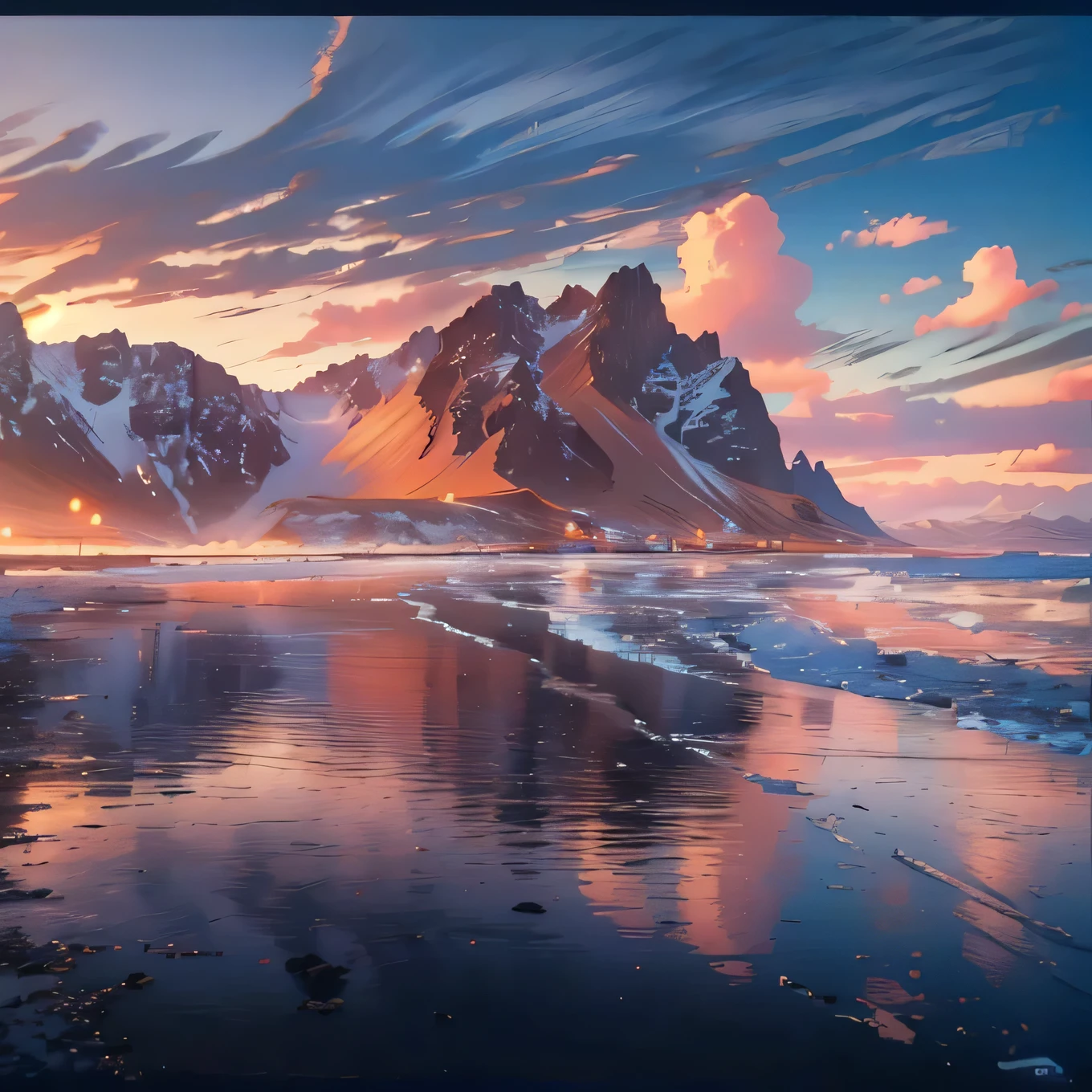 Mountains are in the background oF a beach and a body oF water, Mountain, Iceland, Iceland landscape photography, author：Johannes Voss, author：Harald Giersing, Ultra wide angle, Iceland photography, Iceland landscape, Baraskas, Ultra wide angle-shot, Extra Wide, Icelandic landscape, F / 1. 8, F/1.8, F/5.6