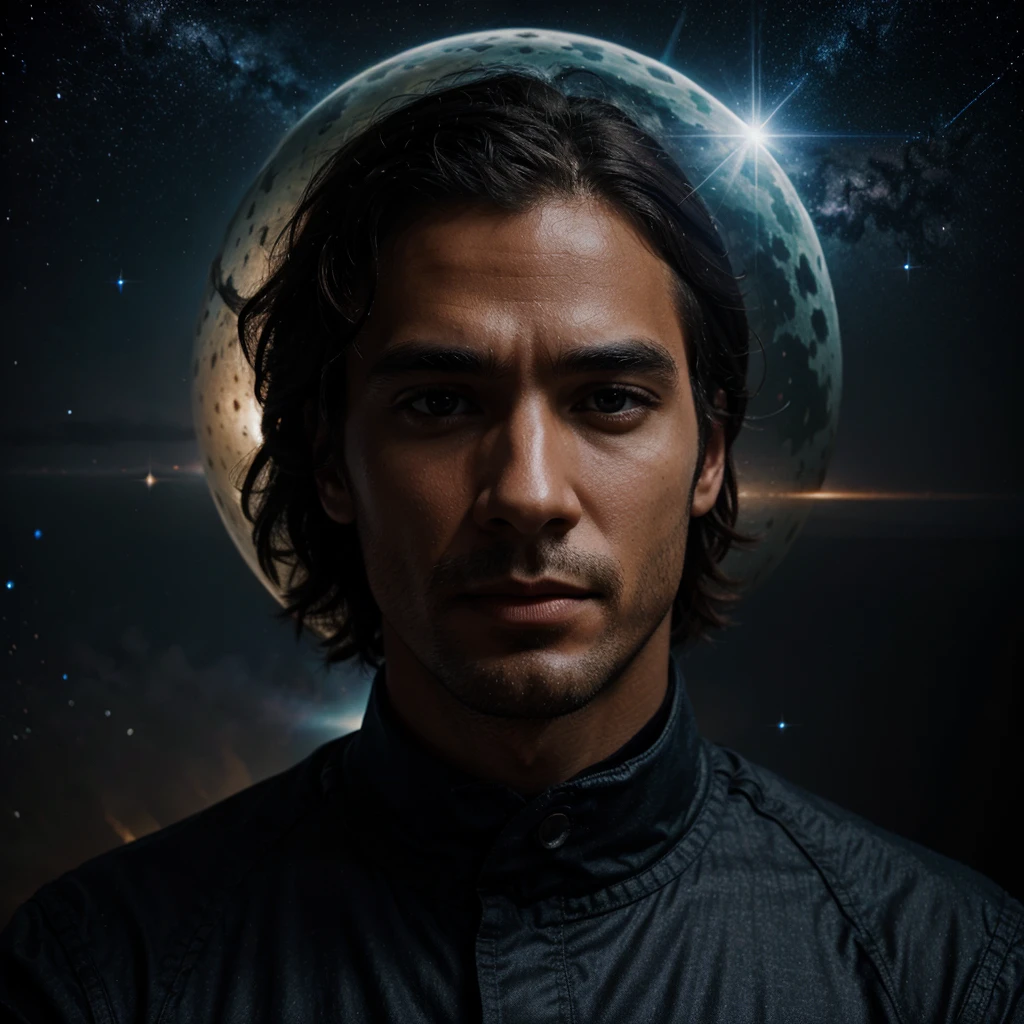a man made of the universe