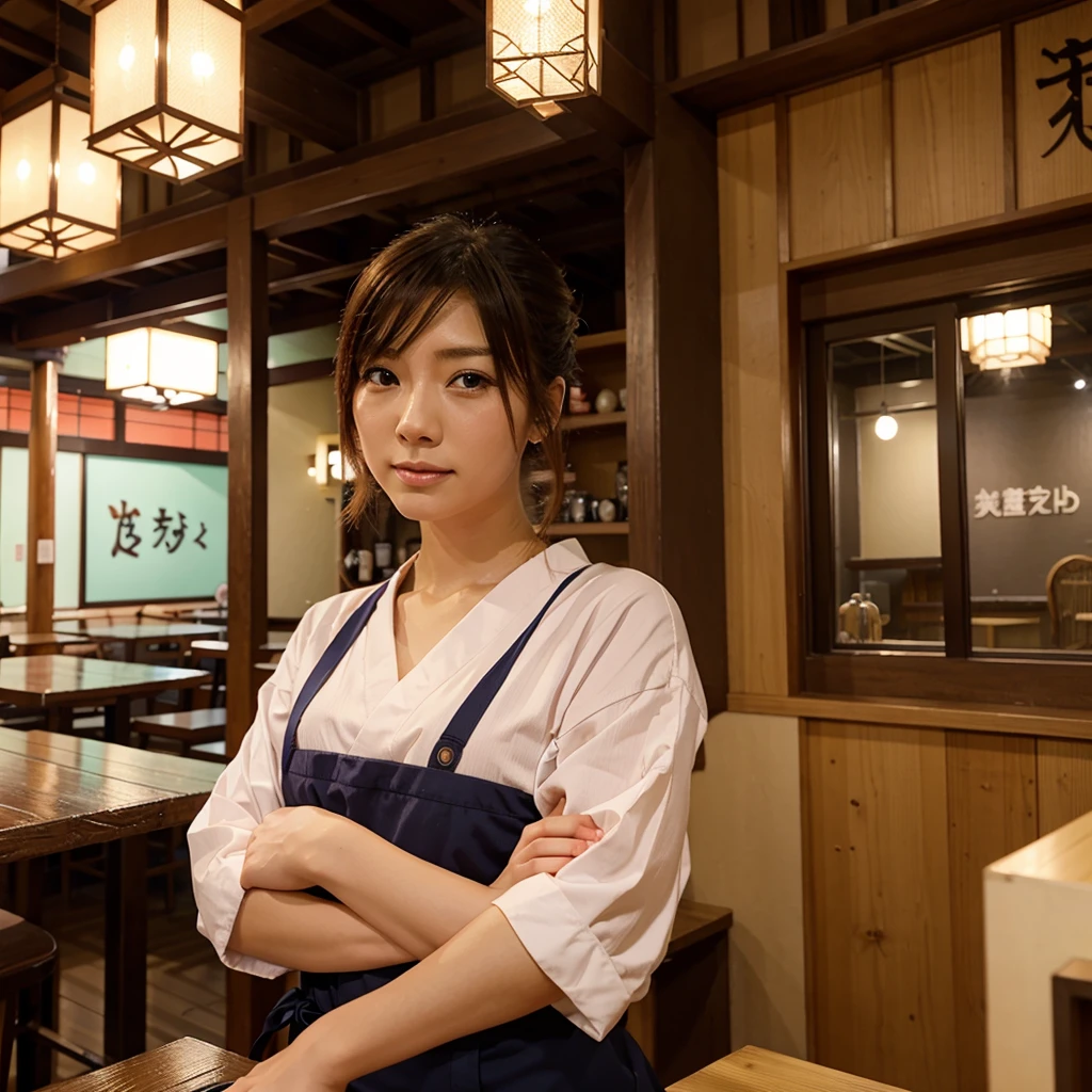 Japanese cafe, very beautiful anime, full, bright colours