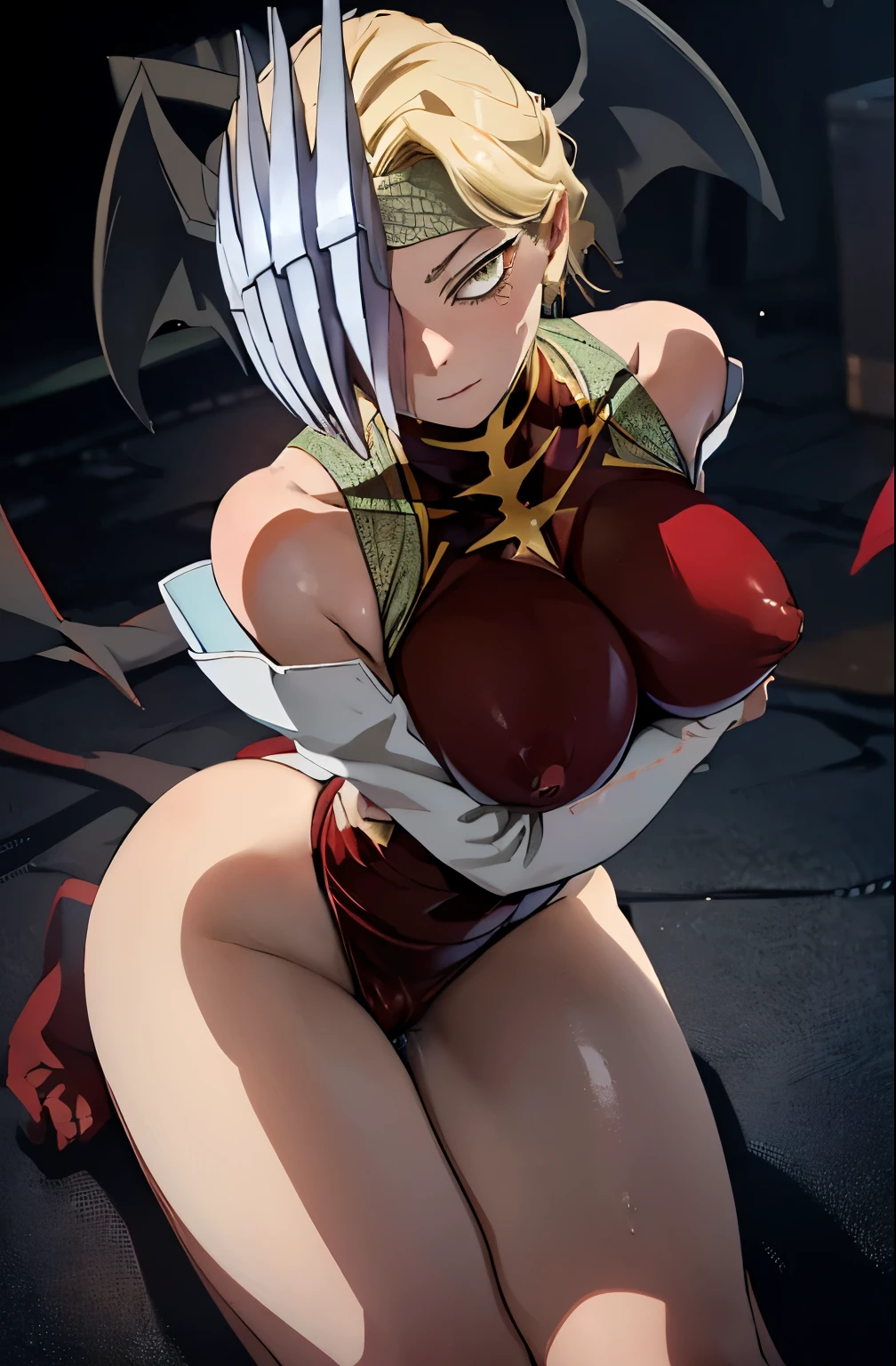 Best Quality, 8k , High resolution,masterpiece:1.2), (ultra detailed), (NSFW is not safe for artwork), (Ryuko Tatsuma) (My hero academia settings), (pose sexual), (realist,photorealist,fotorrealista:1.37), (HdR,High Definition), (portrait), (vivid colors), (long legs), (clearly elongated face), (broad) (Hermosos detailed eyes), (beautiful detailed lips), (extremely detailed eyes and face), bright eyes Dynamic angle and posture, soaked in sweat, perspiration, undressing (long eyelashes), (sharp focus), (Physically based representation), (unclothed), (big breasts) (open legs), (intense), (expression of intense desire), (Motion blur), (elegant), (slim figure), (anime inspired), (bright lights), (sexual), (contrasting colors), (mysterious atmosphere), (action packed scene), (Unique style), (surprising), (elegant), (evocative), (expressive), (Intriguing atmosphere), (giant breasts:1.2) ((Best Quality)),((Very detailed)),masterpiece,absurdities,detailed face,beautiful face,(detailed eyes, deep eyes),(1 girl),((dynamic pose)), erotic lingerie