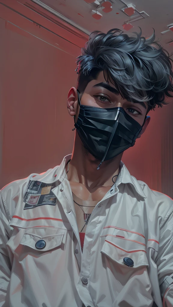 Change background , realistic face , handsome boy