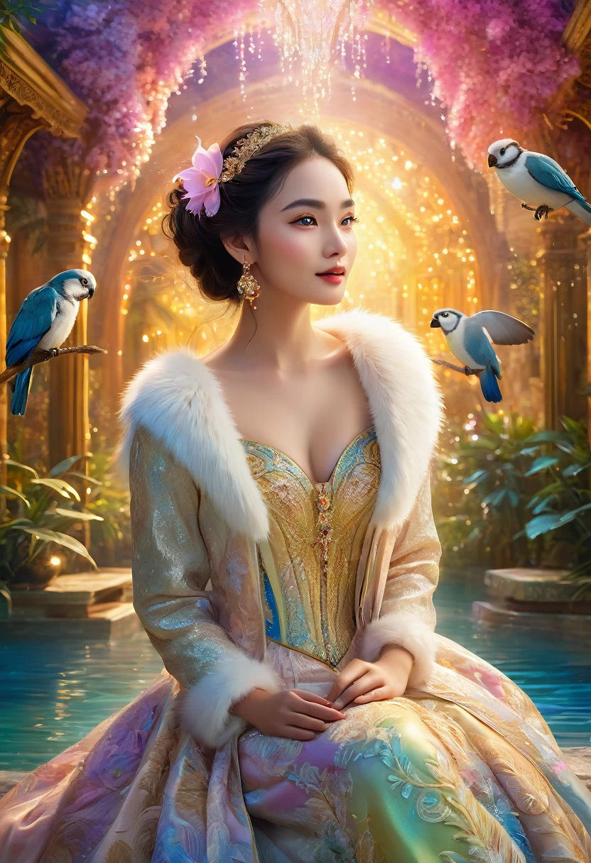 masterpiece, best quality, novel illustration, highres, sparkling beauty of exotic animals, furry friends, magical creatures, tender smiles, enchanting expressions, irresistible charm, elegant attire, mysterious aura, sensual allurement, magical realm, dreamy worlds, otherworldly scenes, whimsical adventures, lively characters, colorful background,intricate patterns, golden lights, shimmering reflections, wonderful storytelling, exciting suspense, dramatic tension, emotional impact, captivating imagination, unforgettable experience, mesmerizing visuals, breathtaking scenery,
enchanting romance, intense passion, heartfelt emotions, intimate moments, tender exchanges, sweet whispers, innocent blushes, sultry gazes, passionate embraces, romantic gestures, charming encounters, playful teases, dazzling charms, daring temptations, intoxicating pleasures, erotic undertones, seductive allurements, tantalizing glances, sizzling hot chemistry, electrifying moments, thrilling sensations, delightful surprises, exhilarating thrills, unforgettable experiences, mesmerizing visuals, captivating imagery, spellbinding atmosphere, immersive world, magical realism, otherworldly settings, unique perspectives, stunning artistry, exceptional craftsmanship, high-quality production values, breathtaking cinematography, exceptional attention to detail, meticulous care, precise execution, extraordinary finish, awe-inspiring magnificence, enchanting tale,