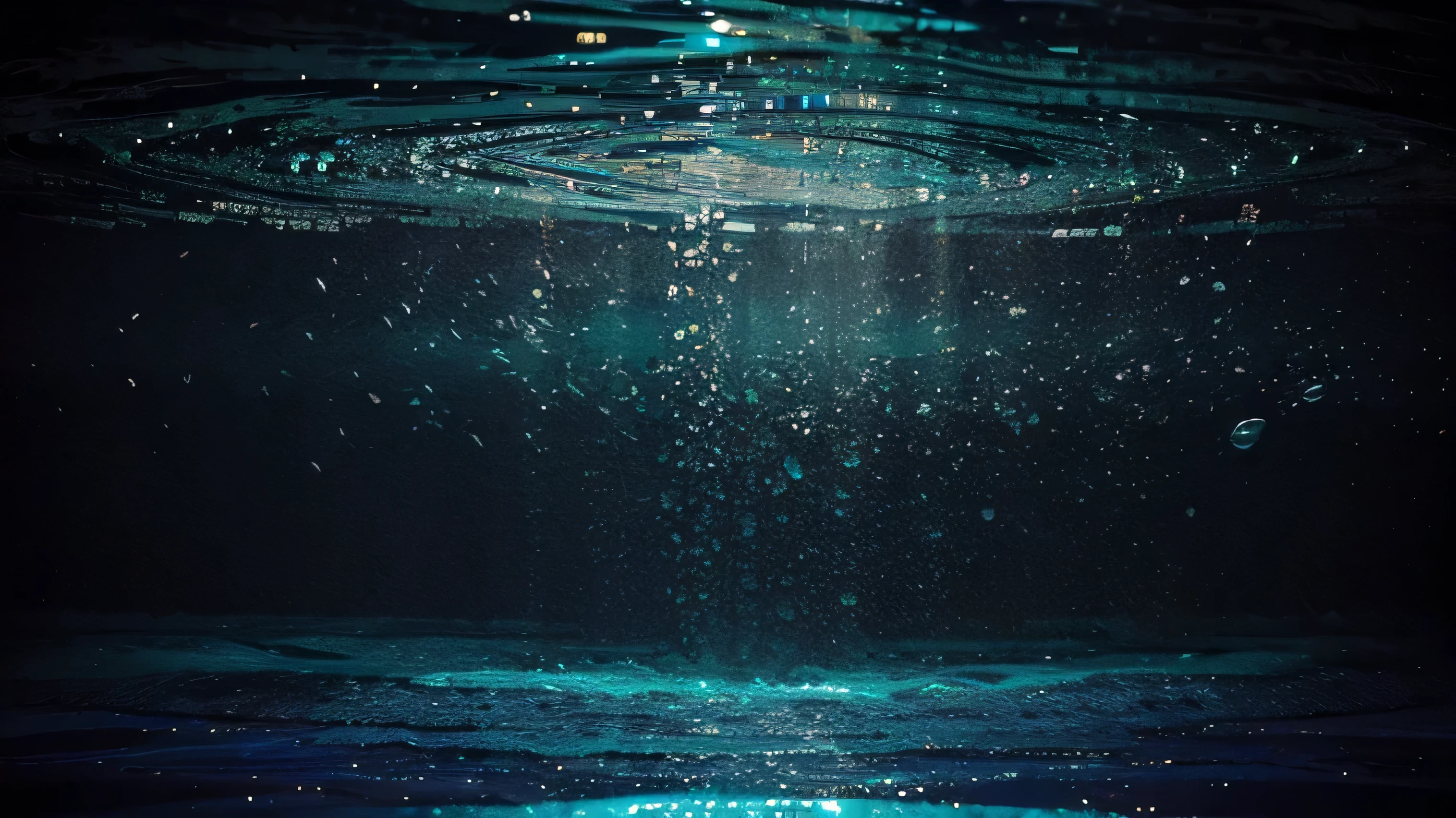 "An abstract sea of liquid colors, constantly shifting and blending into new patterns"