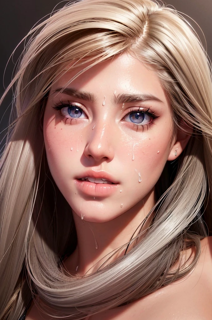 a face full of cum,drooling,begging,cum soaked,glowing skin,messy hair,needy expression,detailed erotic portrait,realistic 3D render,ultra-detailed,hyper realistic,photorealistic,extremely detailed eyes and face,high quality,masterpiece