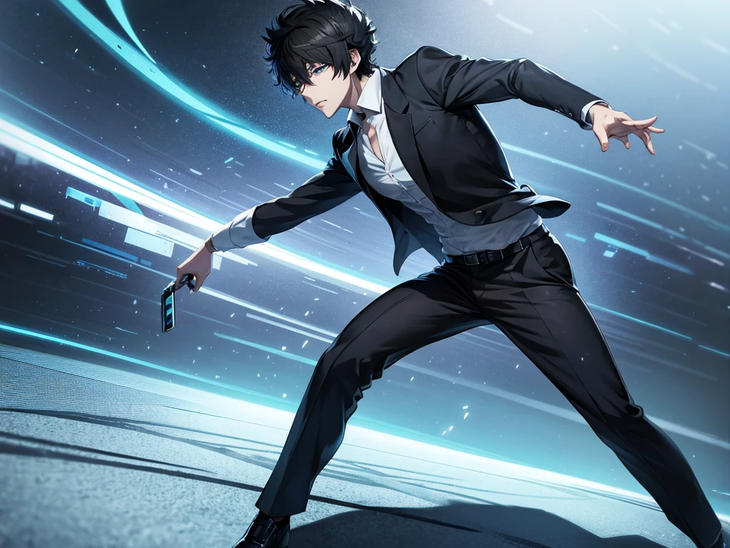 Psycho pass Anime character, Name : Shinya Kogami,1 male, inspector, full body focus, detailed, 4k image quality,muscular