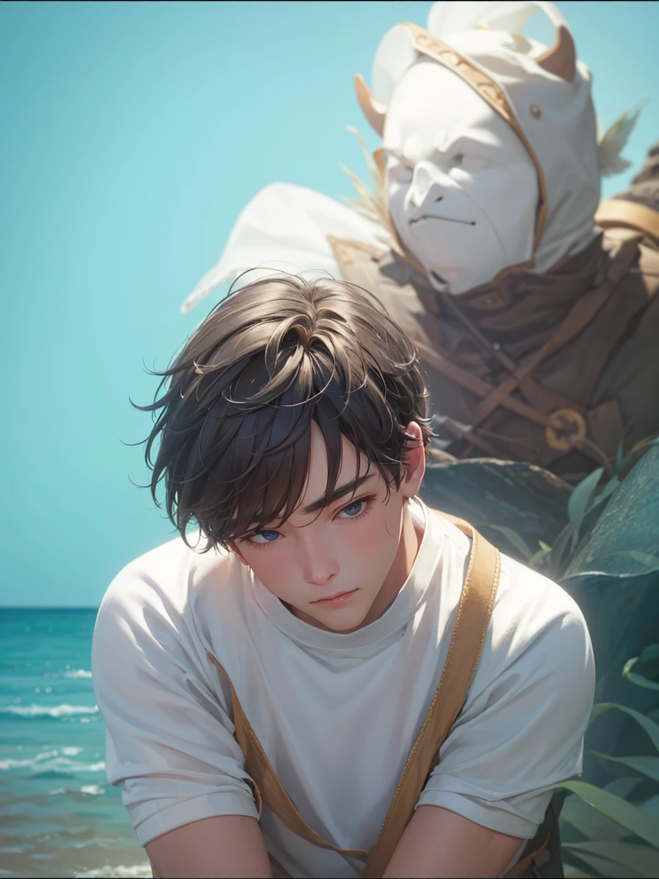 Enhance this image, a beautiful boy.