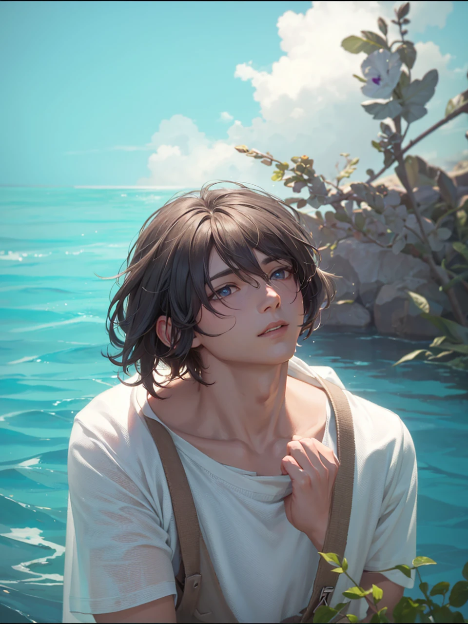 Enhance this image, a beautiful boy.