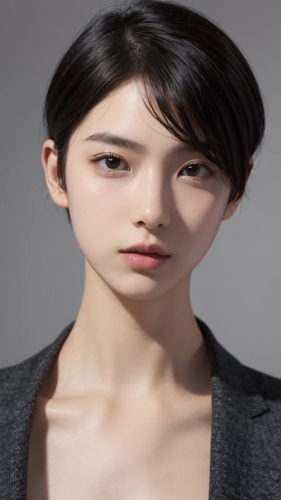 5 People,Genderless, front face, 20 years old, short hair