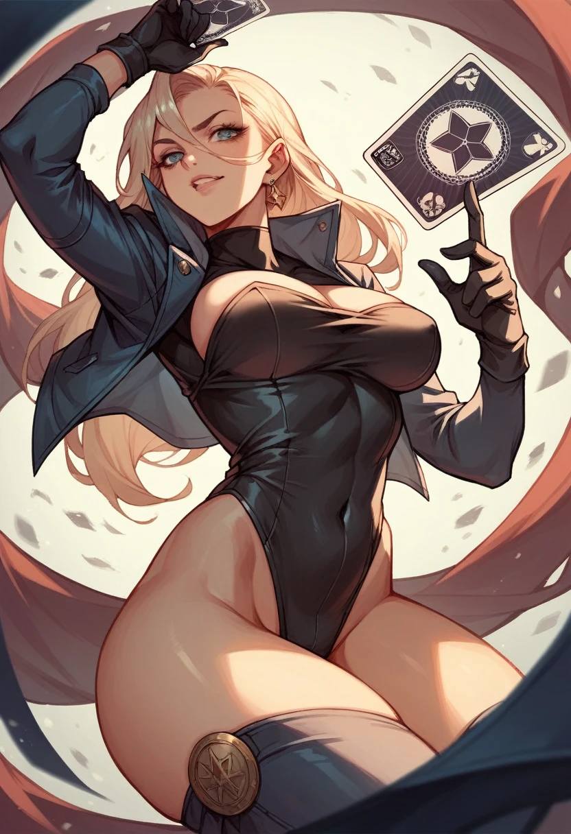 work card with the symbol of justice
