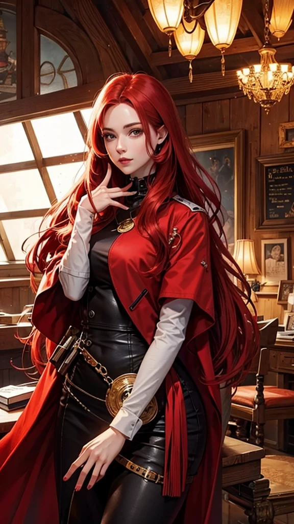 Handsome red hair demon