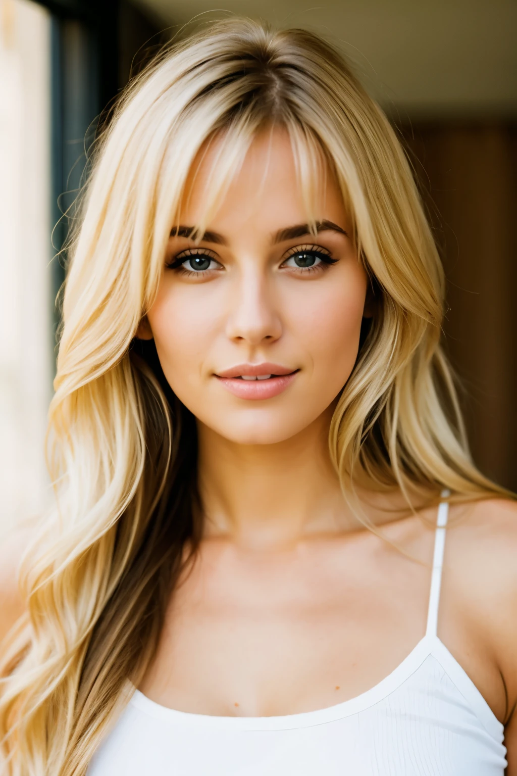 realistic blonde woman