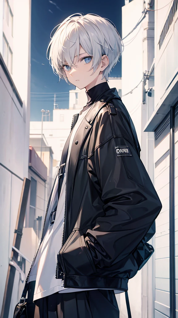 Genderless, Neutral, Like, 20 years old, Front, Short hair,
