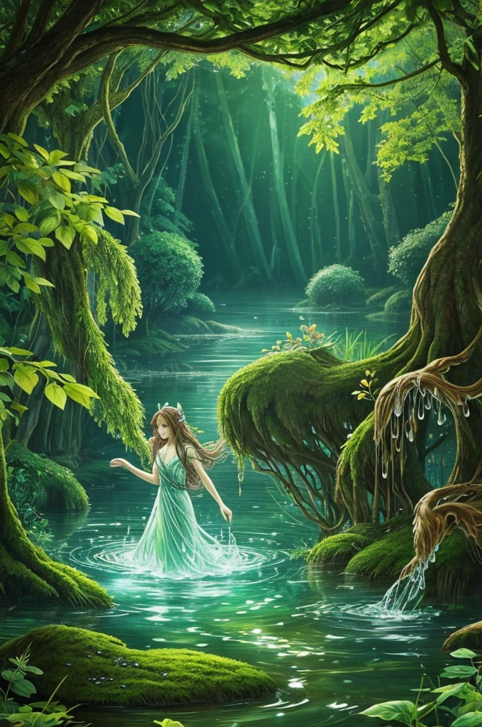 Nature-Inspired Designs: Base characters on elements of nature, like a forest spirit with leaf wings or a water sprite with flowing, liquid limbs.