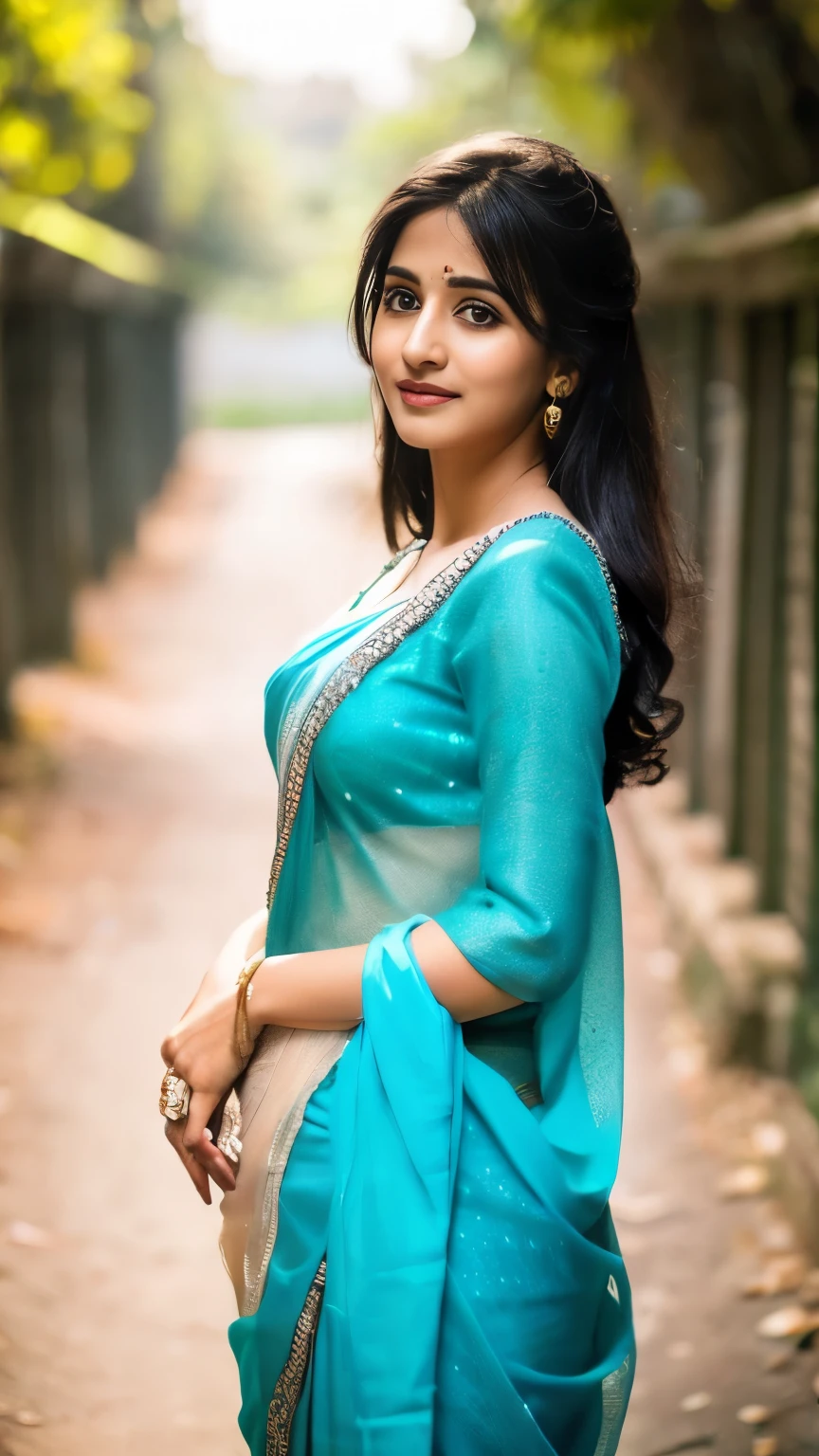 (photorealistic), beautiful lighting, best quality, realistic, full body portrait, real picture, in saree, cute Indian Woman, 25 yo, narrow face, pale skin, tall, Fujifilm XT3, outdoors, bright day, Beautiful lighting, RAW photo, 8k uhd, film grain, ((bokeh))(photorealistic), beautiful lighting, best quality, realistic, full body portrait, real picture, in saree, cute Indian Woman, 25 yo, narrow face, pale skin, tall, Fujifilm XT3, outdoors, bright day, Beautiful lighting, RAW photo, 8k uhd, film grain, ((bokeh))