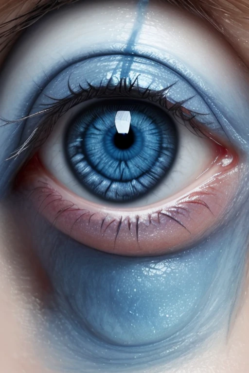 Ugly eye blue